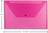 JAM PAPER Plastic Envelopes with Snap Closure - Assorted Colors - Legal Booklet - 9 3/4 x 14 1/2 - 6/Pack