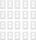 Duplex Wall Plates, Electric Receptacle Outlet Cover, 1-Gang Standard Size 2.76"W x 4.5"H, Glossy White (20 Pack)