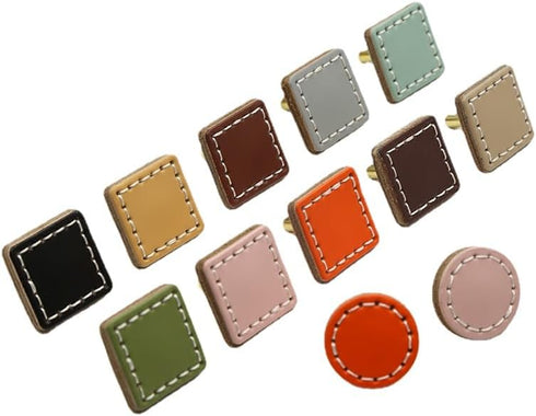 Generic Hand sewn Leather Buckle Handle Kitchen Handles Door Pulls Cabinet Knobs Door Shoe Cabinet Bedside Cabinet