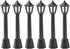 EXCEART 6pcs Miniature Lights - Tiny House Streetlights Model, Christmas Decorations Doll House Accessory