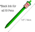 YJ PREMIUMS 10-Pack Cute Nursing Pens with Heart, Syringe Designs in Black Ink for Nurses