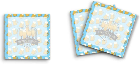 Sticky Notes 12 Pack, 3"x3", 50 Sheets/Pad, It's Beer O'Clock Somewhere, Cute Funny Memo Note Pads for Stationery