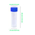 50 Pack 5ml Cryo Tubes,Plastic Graduated Vial Tube with Screw Caps,Small Test Sample Bottles Tubes Container with Lid,PP Material ,with Silica Gel Gasket (50) Bagged Blue and Orange