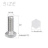 50Pcs Hex Bolts (1/4-20x3/4"), 304 Stainless Steel Fully Threaded Hex Head Machine Screws for Furniture Repair, Silver