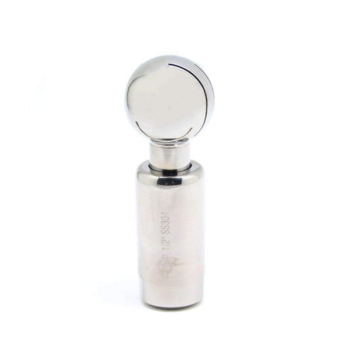 QiiMii Stainless Steel 304 Rotary Tank Spray Cleaning Ball, 1/2" Female Connection, 40mm Ball Diameter