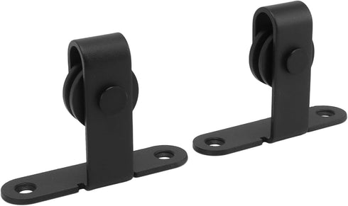 Set, Zerodis Sliding Barn Door Hardware Roller Heavy Duty Quiet Smooth Pulley System with Carbon Steel ABS