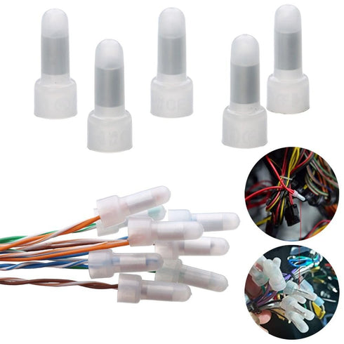 1000 PCS CE1 Closed End Wire Connector, Insulated Terminal Closed End Crimp Caps Set AWG 22-16
