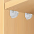 24 Pack White Down Wall Clip Closet Shelves Clips, Heavy Duty Wire Shelf Brackets with Screws