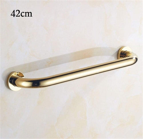 ZEELYDE Shower Handle,Shower Grab Bar,Grab Bars Handle Safety Support Hand Rails, Bathroom Grab Bar Gold Shower Handle