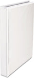 Universal 30712 Push-Open Deluxe Plus D-Ring View Binder, 1-Inch Capacity, White
