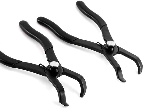 30 & 80 Angled Push Pin Plier Set, 2 Pcs Fastener Remover Tool Rivet Puller