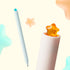 Kaco FIRST Gel Pens, Cute Stationery, 2 Pieces Black Ink with 4 Extra Refills, 0.5mm Fine Point, Aesthetic Star Pens