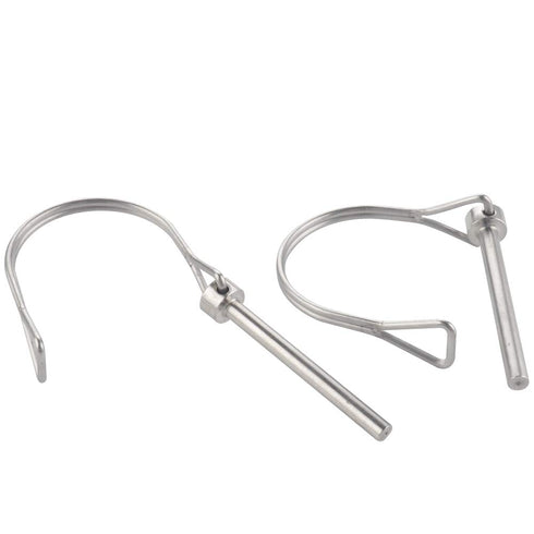 2 Pack Safety Coupler Pin, 0.197" x 1.97" (5mm x 50mm), Full Marine Grade 316 Stainless Steel Locking Pin