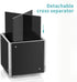HIIMIEI Acrylic Rotating Pen Holder for Desk, Holds 4 Family Photos, Organizer for Office and Home