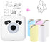 Mini Bluetooth Thermal Printer - 300DPI Mini Printer Machine with 5 Rolls of Papers for Study Notes, DIY, Journal,