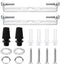OpusBags 2 Sets of 120mm Metal Color Ceiling Light Fixtures, Including Steel Crossbars,