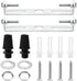 OpusBags 2 Sets of 120mm Metal Color Ceiling Light Fixtures, Including Steel Crossbars,