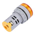 YWBL-WH DC Voltage Display, Digital LED Voltmeter 6-100V Monitor Round Lamp Tester Indicator Light Panel