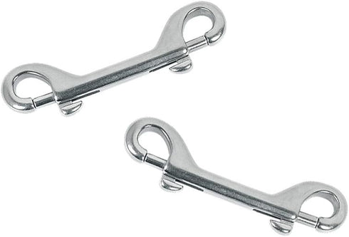 5 Pack 3.5’’ Double Ended Bolt Snaps Hook, Zinc Alloy Trigger Clips for Key Holder, Nickel Plated