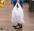 JAK Industrial 100 Pack 17" 8" 29" 18 - Jumbo (LARGE) T-Shirt Shopping/Trash Bags - x x - Microns Thick