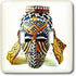 3dRose lsp_877_2 African Mask Double Toggle Switch