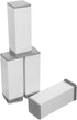 Didiseaon 4pcs Adjustable Furniture Legs with White Metal Support, 12cm Height Adjustable