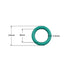 X AUTOHAUX Fluorine Rubber O-Rings, 14mm OD, 9mm ID, 2.5mm Width FKM Seal Gasket for Machinery Plumbing, Pack of 50