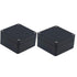 Black Junction Box ABS Enclosure, Waterproof Project Box, Dustproof Electrical Box Case (3.19"x3.27"x2.2" 2PCS)