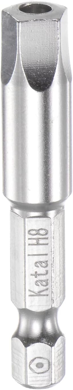 H8 Pentagon Screwdriver Bit 1/4" Hex Shank 2" Length Magnetic Security Power Tool