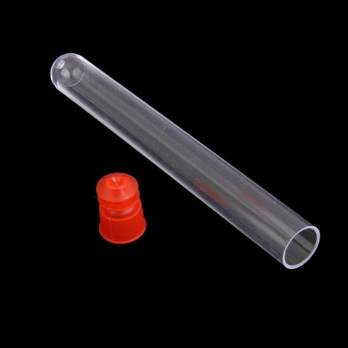 8ml Hard Plastic Test Tube with Cap, 13x100mm,Pack of 20