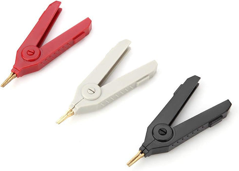 Clips, P2004 3Pcs Copper Gold Plated Kelvin Test Clip, 20A