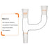 XCD Claisen Distillation Adapter, 3-Way with 24/40 Joints Lab Connecting Adapter