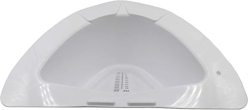 Comfort Axis 32 Ounces Slanted Specimen Collector Pan with Graduations, 5 Pack, White