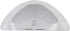 Comfort Axis 32 Ounces Slanted Specimen Collector Pan with Graduations, 5 Pack, White