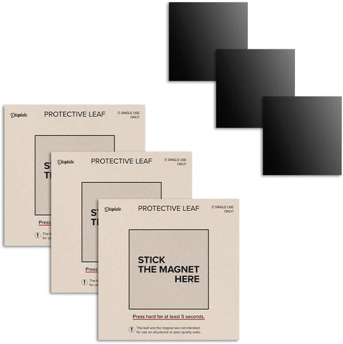 Displate Magnetic Wall Mount Kit for Hanging Pictures, 3-Pack Peel & Stick