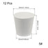 12 Pack Size 5# Solid Rubber Stoppers, Tapered Lab Seal Tube Stopper Plug, 29x22x28mm (White)