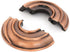 Renovators Supply Manufacturing Escutcheon Plate, 3.13 in OD, 1/2 in IPS, Antique Copper Finish Aluminum