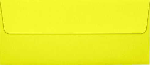 LUXPaper #10 Business Envelopes | Peel & Press | 4 1/8" x 9 1/2" | Citrus Yellow | 80lb. Text | 50 Qty by LUXPaper