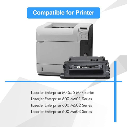 TRUE IMAGE Compatible Toner Cartridge Replacement for HP 90A CE390A 90X CE390X, Black, 1-Pack