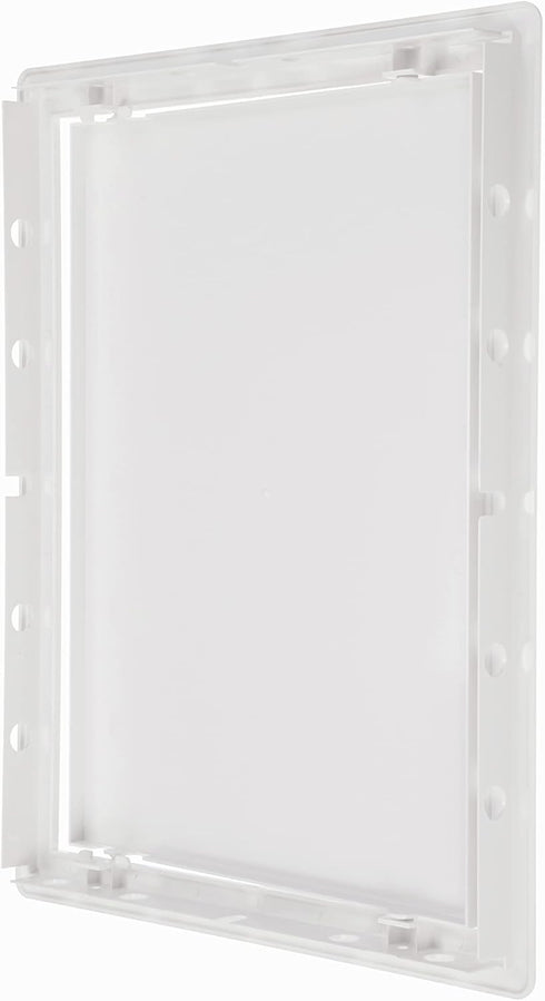 10" x 13" White Plastic Access Panel for Plumbing, Electricity, Heating, Alarm Wall Access in Drywall