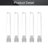 Othmro 100Pcs Clear Plastic Test Tubes with White Caps, 12mmx75mm Mini Test Tubes for Jewelry, Seed Beads, Liquid
