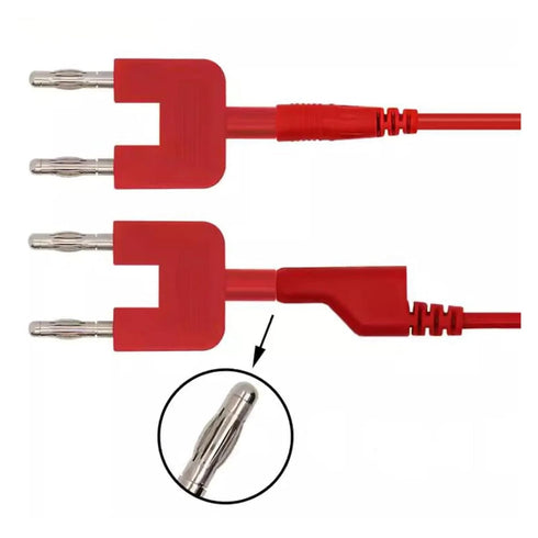 Qingdinu 2 4mm Calibration,19mm Pcs Banana Plug to Socket Adapter for Multimeter PitchRed Black DIY Short-Circuits