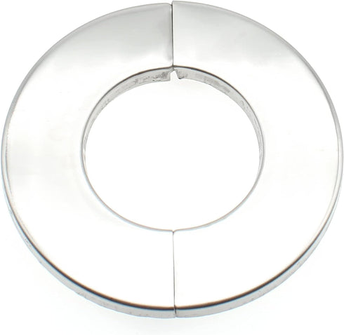 4.0" Stainless Steel Wall Split Flange, 2pcs Self-Adhesive Decorative Escutcheon for Water Pipe Cover