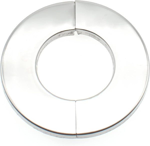 4.0" Stainless Steel Wall Split Flange, 2pcs Self-Adhesive Decorative Escutcheon for Water Pipe Cover