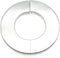 4.0" Stainless Steel Wall Split Flange, 2pcs Self-Adhesive Decorative Escutcheon for Water Pipe Cover