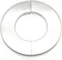 4.0" Stainless Steel Wall Split Flange, 2pcs Self-Adhesive Decorative Escutcheon for Water Pipe Cover