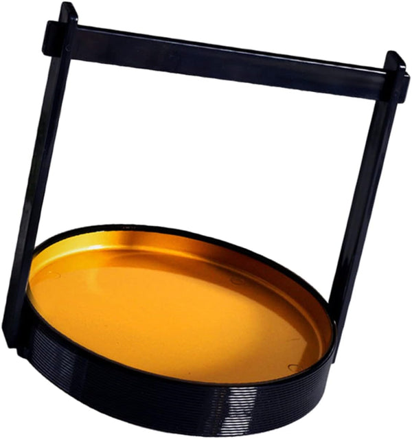 ULTECHNOVO Handheld Sushi Tray Round Plastic Sashimi Serving Dish Creative Food Display