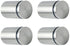 Alise 1" x 1.38'' Wall Mount Glass Standoff Screws - Pack of 4, Stainless Steel Sign Mounting Bracket Hardware, Brushed