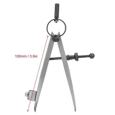 Wing Divider, Adjustable & Lockable Precision Spring Divider Caliper Compass for Metal Workpiece Processing