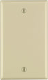 Leviton 80714-I 1-Gang No Device Blank Wallplate, Standard Size, Thermoplastic Nylon, Ivory